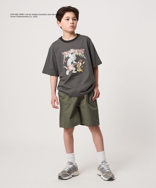 green label relaxing(グリーンレーベルリラクシング)の「【別注】<URBAMENT>TOM and JERRY リンガーTシャツ / キッズ 140cmー150cm(Tシャツ/カットソー・キッズ・レッド/ライトブルー/ダークグレー・140cm/150cm)」の18枚目の写真