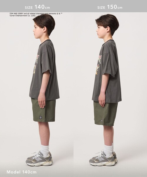 green label relaxing(グリーンレーベルリラクシング)の「【別注】<URBAMENT>TOM and JERRY リンガーTシャツ / キッズ 140cmー150cm(Tシャツ/カットソー・キッズ・レッド/ライトブルー/ダークグレー・140cm/150cm)」の16枚目の写真