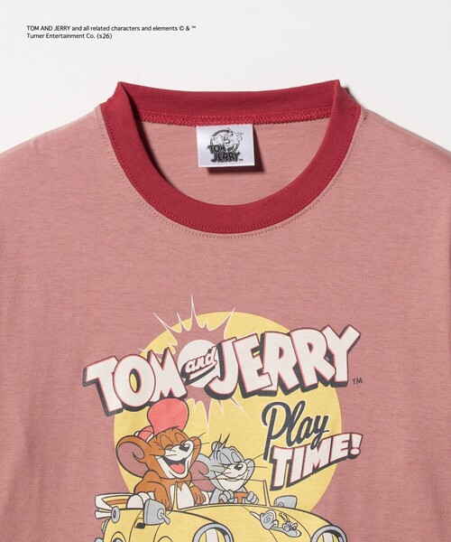 green label relaxing(グリーンレーベルリラクシング)の「【別注】<URBAMENT>TOM and JERRY リンガーTシャツ / キッズ 140cmー150cm(Tシャツ/カットソー・キッズ・レッド/ライトブルー/ダークグレー・140cm/150cm)」の13枚目の写真