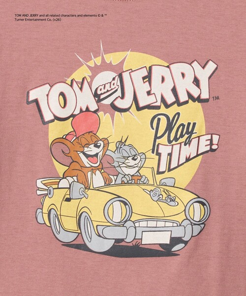green label relaxing(グリーンレーベルリラクシング)の「【別注】<URBAMENT>TOM and JERRY リンガーTシャツ / キッズ 140cmー150cm(Tシャツ/カットソー・キッズ・レッド/ライトブルー/ダークグレー・140cm/150cm)」の11枚目の写真