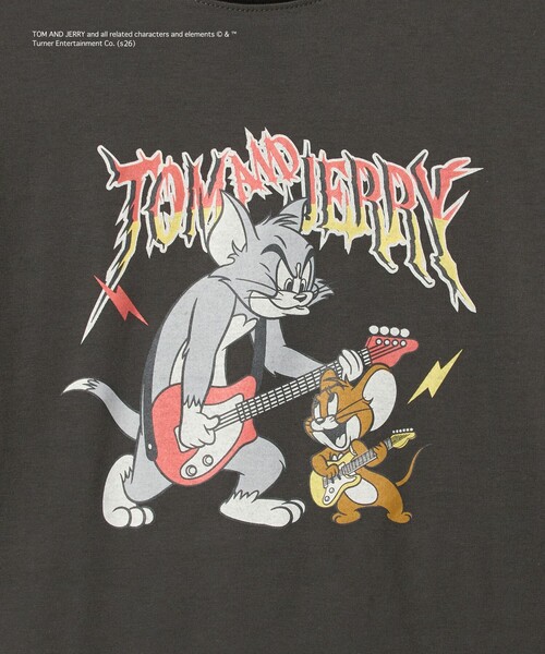 green label relaxing(グリーンレーベルリラクシング)の「【別注】<URBAMENT>TOM and JERRY リンガーTシャツ / キッズ 140cmー150cm(Tシャツ/カットソー・キッズ・レッド/ライトブルー/ダークグレー・140cm/150cm)」の5枚目の写真