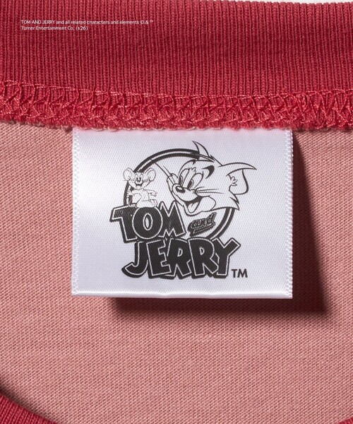 green label relaxing(グリーンレーベルリラクシング)の「【別注】<URBAMENT>TOM and JERRY リンガーTシャツ / キッズ 140cmー150cm(Tシャツ/カットソー・キッズ・レッド/ライトブルー/ダークグレー・140cm/150cm)」の21枚目の写真