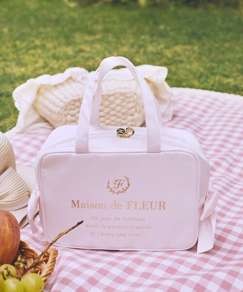 サテンサイドリボン保冷バッグ（トートバッグ）｜Maison de FLEUR