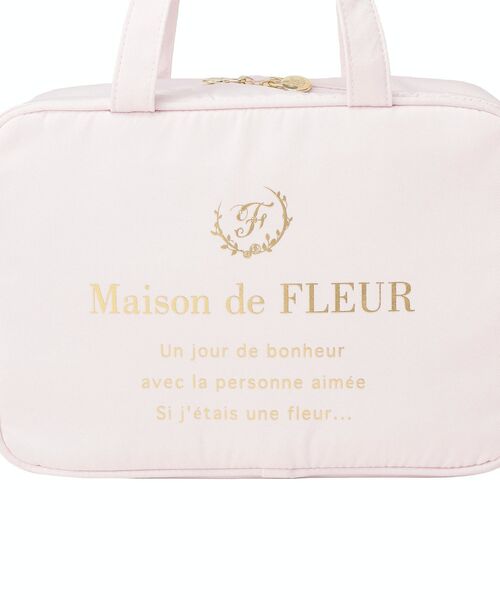 Maison de FLEUR(メゾンドフルール)の「サテンサイドリボン保冷バッグ(トートバッグ・レディース・ピンク/ブラック・FREE)」の16枚目の写真