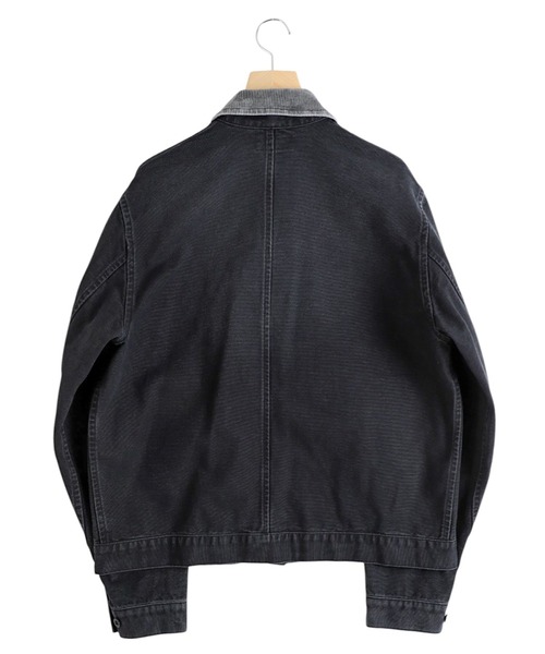 marka（マーカ）の「marka / マーカ：MECHANIC JACKET -ORGANIC COTTON DUCK-：M25C01BL02C[COR]（デニムジャケット・メンズ・ブラック・2(M)）」の3枚目の写真