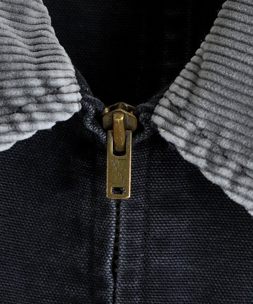 marka（マーカ）の「marka / マーカ：MECHANIC JACKET -ORGANIC COTTON DUCK-：M25C01BL02C[COR]（デニムジャケット・メンズ・ブラック・2(M)）」の5枚目の写真