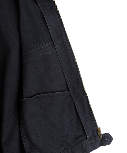 marka（マーカ）の「marka / マーカ：MECHANIC JACKET -ORGANIC COTTON DUCK-：M25C01BL02C[COR]（デニムジャケット・メンズ・ブラック・2(M)）」の7枚目の写真