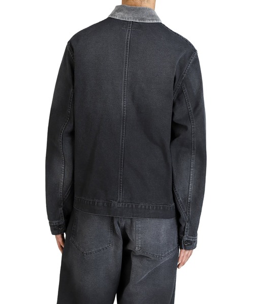 marka（マーカ）の「marka / マーカ：MECHANIC JACKET -ORGANIC COTTON DUCK-：M25C01BL02C[COR]（デニムジャケット・メンズ・ブラック・2(M)）」の11枚目の写真