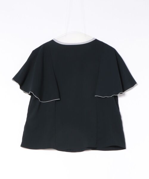 12Twelve Agenda(トゥエルブ アジェンダ)の「配色デザイン5分袖ブラウス(シャツ/ブラウス・レディース・ブラウン/オフホワイト/ネイビー・M)」の4枚目の写真