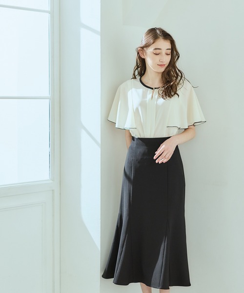 12Twelve Agenda(トゥエルブ アジェンダ)の「配色デザイン5分袖ブラウス(シャツ/ブラウス・レディース・ブラウン/オフホワイト/ネイビー・M)」の17枚目の写真