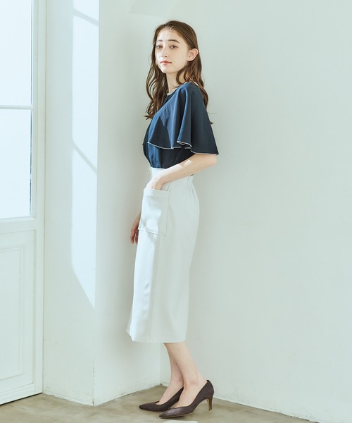 12Twelve Agenda(トゥエルブ アジェンダ)の「配色デザイン5分袖ブラウス(シャツ/ブラウス・レディース・ブラウン/オフホワイト/ネイビー・M)」の9枚目の写真
