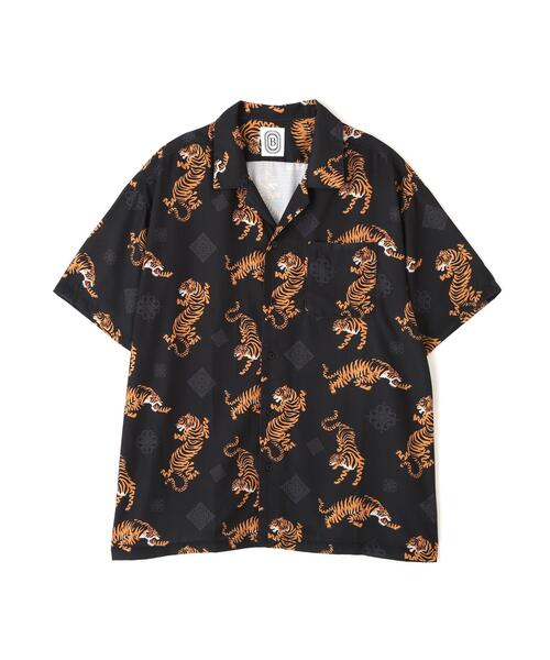 BEAVER（ビーバー）の「B omnivore/ビーオムニボー　TIGER S/S SHIRT（シャツ/ブラウス・メンズ・ブラウン/ブラック・L/M）」の2枚目の写真