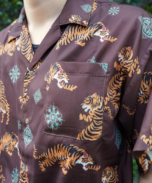BEAVER(ビーバー)の「B omnivore/ビーオムニボー TIGER S/S SHIRT(シャツ/ブラウス・メンズ・ブラウン/ブラック・L/M)」の11枚目の写真