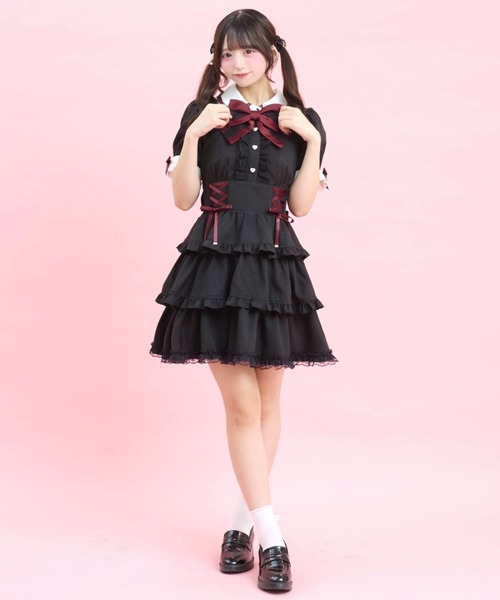 フレアティアードワンピース　シーハニ フレアティアードワンピース（ワンピース）｜Secret Honey