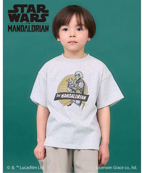 b・ROOM(ビールーム)の「【STAR WARS】【防汚・吸水速乾・UV】【カイテキ天竺】アソートグラフィックTシャツ(Tシャツ/カットソー・キッズ・ブラック/オフホワイト/トップグレー・120cm/130cm/140cm/110cm/150cm)」の3枚目の写真