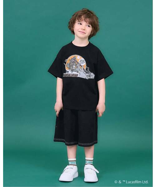 b・ROOM(ビールーム)の「【STAR WARS】【防汚・吸水速乾・UV】【カイテキ天竺】アソートグラフィックTシャツ(Tシャツ/カットソー・キッズ・ブラック/オフホワイト/トップグレー・120cm/130cm/140cm/110cm/150cm)」の15枚目の写真