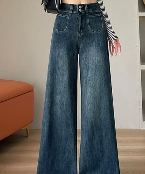 REBALANCE(リバランス)の「ワイドフレアデニムパンツ(デニムパンツ・レディース・A/B・MEDIUM/LARGE/X-LARGE)」の12枚目の写真