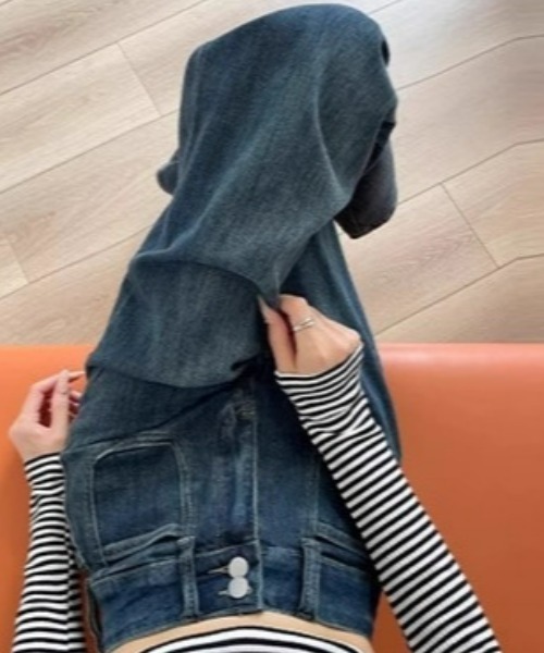 REBALANCE(リバランス)の「ワイドフレアデニムパンツ(デニムパンツ・レディース・A/B・MEDIUM/LARGE/X-LARGE)」の16枚目の写真