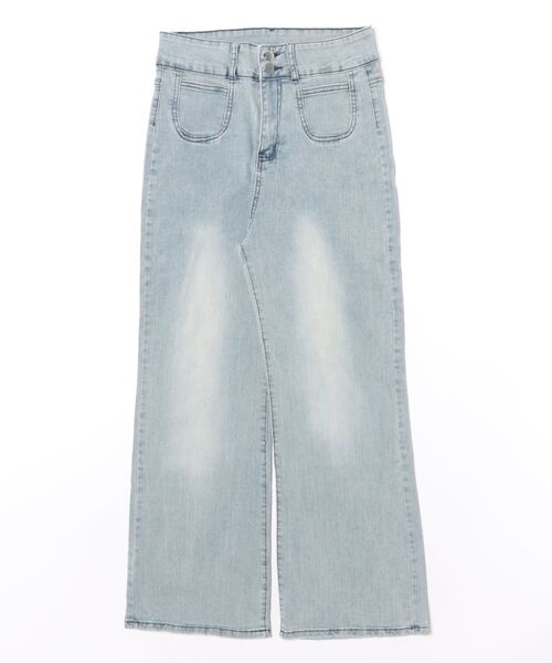REBALANCE(リバランス)の「ワイドフレアデニムパンツ(デニムパンツ・レディース・A/B・MEDIUM/LARGE/X-LARGE)」の19枚目の写真