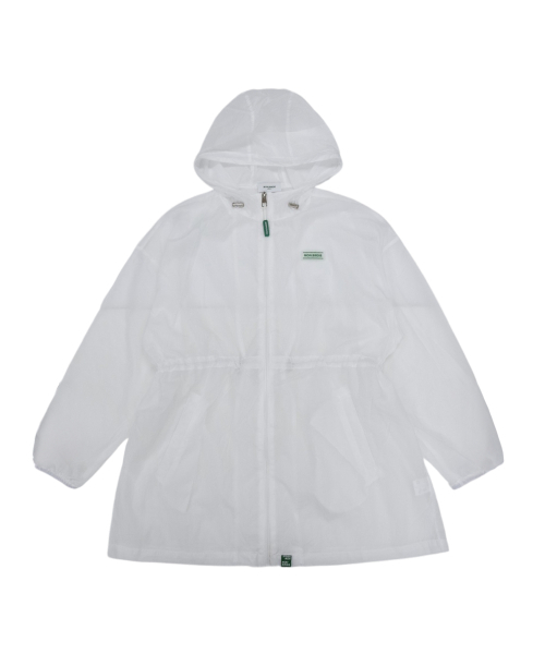 MONBIRDIE GOLF(モンバーディーゴルフ)の「UVケア防風ストリングハーフジャンパー WHITE(ナイロンジャケット・レディース・ホワイト・FREE)」の1枚目の写真