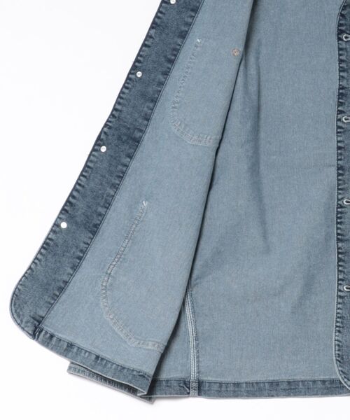 HANES(ヘインズ)の「【Hanes】ストレッチデニムカバーオール 067110(カバーオール・メンズ・サックスブルー/ブラック/ネイビー・LL/L/M/S)」の5枚目の写真