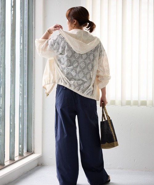 BARNYARDSTORM(バンヤードストーム)の「BARNYARDSTORM / レースパーカー×ワンピース【一部店舗限定 / WEB限定サイズ】PETIT&TALL(ワンピース・レディース・ホワイト系その他5/ブラック・FREE/TALL/SHORT)」の22枚目の写真