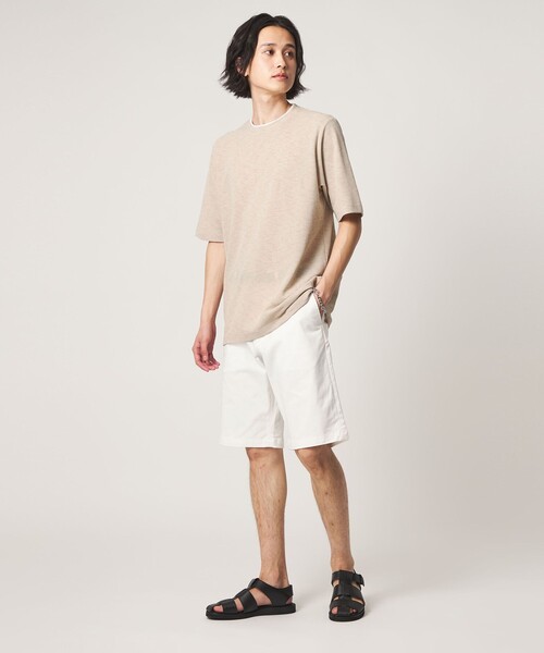 A DAY IN THE LIFE UNITED ARROWS(アデイインザライフユナイテッドアローズ)の「リネンライク カノコ フェイクレイヤード カットソー<A DAY IN THE LIFE>(Tシャツ/カットソー・メンズ・ナチュラル/ネイビー/コバルトブルー・S/M/L)」の5枚目の写真