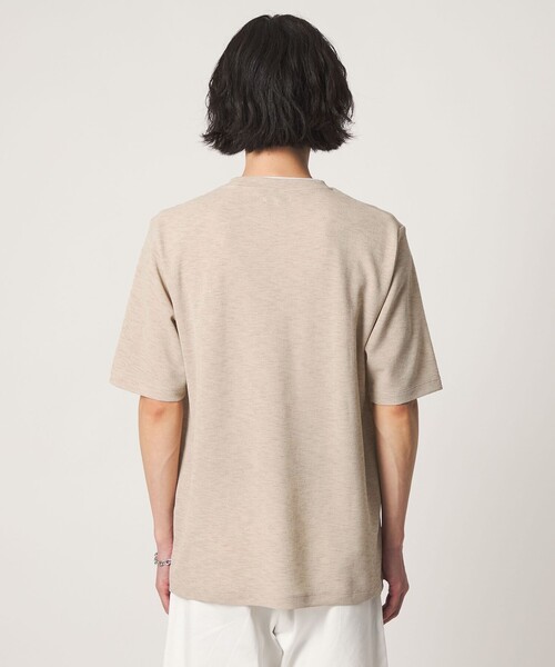 A DAY IN THE LIFE UNITED ARROWS(アデイインザライフユナイテッドアローズ)の「リネンライク カノコ フェイクレイヤード カットソー<A DAY IN THE LIFE>(Tシャツ/カットソー・メンズ・ナチュラル/ネイビー/コバルトブルー・S/M/L)」の8枚目の写真