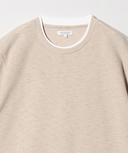 A DAY IN THE LIFE UNITED ARROWS(アデイインザライフユナイテッドアローズ)の「リネンライク カノコ フェイクレイヤード カットソー<A DAY IN THE LIFE>(Tシャツ/カットソー・メンズ・ナチュラル/ネイビー/コバルトブルー・S/M/L)」の11枚目の写真