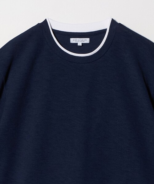 A DAY IN THE LIFE UNITED ARROWS(アデイインザライフユナイテッドアローズ)の「リネンライク カノコ フェイクレイヤード カットソー<A DAY IN THE LIFE>(Tシャツ/カットソー・メンズ・ナチュラル/ネイビー/コバルトブルー・S/M/L)」の15枚目の写真