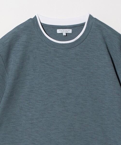 A DAY IN THE LIFE UNITED ARROWS(アデイインザライフユナイテッドアローズ)の「リネンライク カノコ フェイクレイヤード カットソー<A DAY IN THE LIFE>(Tシャツ/カットソー・メンズ・ナチュラル/ネイビー/コバルトブルー・S/M/L)」の17枚目の写真