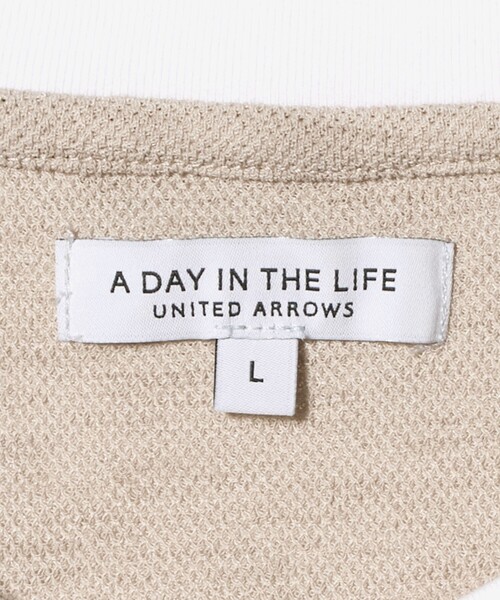 A DAY IN THE LIFE UNITED ARROWS(アデイインザライフユナイテッドアローズ)の「リネンライク カノコ フェイクレイヤード カットソー<A DAY IN THE LIFE>(Tシャツ/カットソー・メンズ・ナチュラル/ネイビー/コバルトブルー・S/M/L)」の19枚目の写真