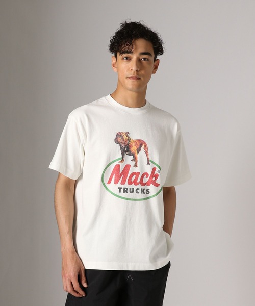 MACK TRUCKS（マックトラックス）の「【Mack TRUCKS(マック・トラックス)】別注プリントTシャツ（Tシャツ/カットソー・メンズ・チャコール/ピンク/オフホワイト・LARGE/MEDIUM）」の6枚目の写真