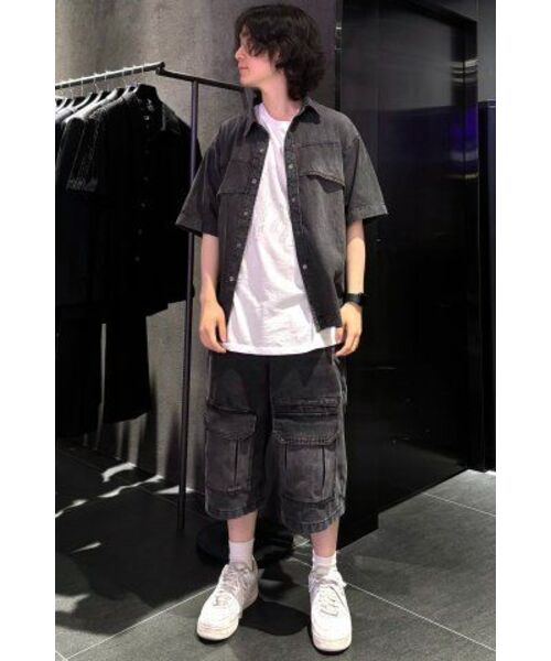 INSILENCE(インサイロンス)の「フラッシュハーフデニムシャツ WASHED BLACK(シャツ/ブラウス・レディース・その他・LARGE/MEDIUM/SMALL)」の15枚目の写真