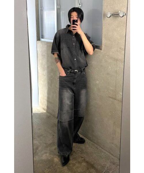 INSILENCE(インサイロンス)の「フラッシュハーフデニムシャツ WASHED BLACK(シャツ/ブラウス・レディース・その他・LARGE/MEDIUM/SMALL)」の20枚目の写真