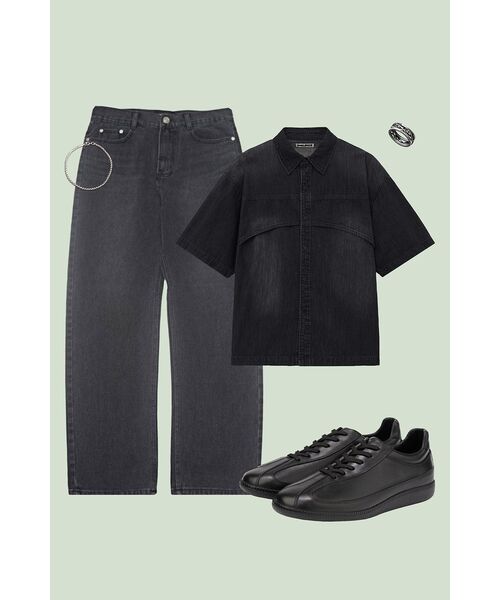 INSILENCE(インサイロンス)の「フラッシュハーフデニムシャツ WASHED BLACK(シャツ/ブラウス・レディース・その他・LARGE/MEDIUM/SMALL)」の21枚目の写真