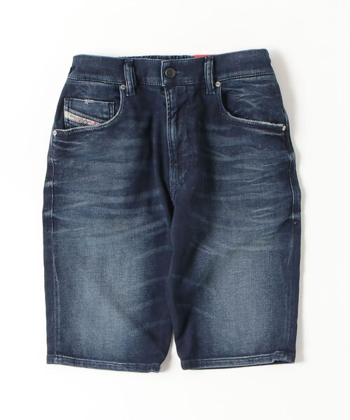 23AW ディーゼル DIESEL メタル Dロゴ 短丈 クロップドデニムトップ メンズ ジョグ ショートパンツ 2033 D-KROOLEY-SHORT（その他パンツ