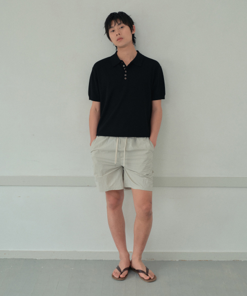 WEDNESDAY OASIS(ウェンズデーオアシス)の「パッカリングナイロンバンディングショーツ_CREAM(WB6PT24)(その他パンツ・メンズ・Cream・MEDIUM/LARGE)」の3枚目の写真