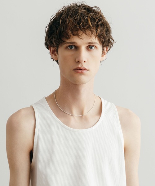 LURAKU（ルラク）の「【LURAKU】Cropped Tank Top / クロップドタンクトップ（タンクトップ・メンズ・ブラック/オフホワイト・M/L）」の8枚目の写真