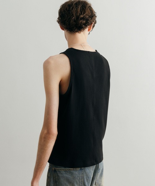 LURAKU（ルラク）の「【LURAKU】Cropped Tank Top / クロップドタンクトップ（タンクトップ・メンズ・ブラック/オフホワイト・M/L）」の18枚目の写真