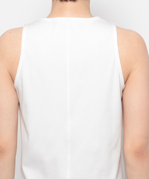 LURAKU（ルラク）の「【LURAKU】Cropped Tank Top / クロップドタンクトップ（タンクトップ・メンズ・ブラック/オフホワイト・M/L）」の5枚目の写真
