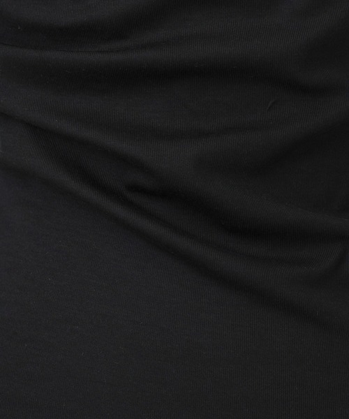 A part by(アパートバイ)の「カットドレーププルオーバー_5分袖(Tシャツ/カットソー・レディース・ブラウン/オフホワイト/ブラック・FREE)」の11枚目の写真