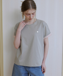 Soft basic logo T-shirt [KNSS08TS05]_Gray
