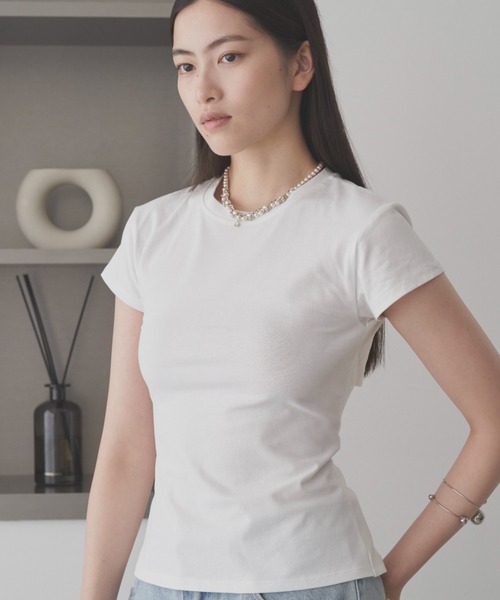 SOEMIN(ソミン)の「Pearl and metal combination necklace/パール&メタルネックレス(ネックレス・レディース・ホワイト・FREE)」の2枚目の写真