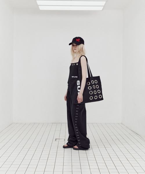 SETUP-EXE(セットアップイーエックスイー)の「BULLET HOLE SHOPPER BAG / BLACK(エコバッグ/サブバッグ・レディース・その他・OS)」の9枚目の写真