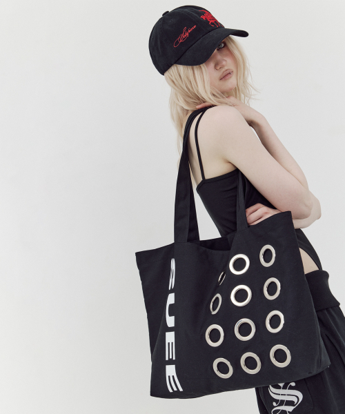 SETUP-EXE(セットアップイーエックスイー)の「BULLET HOLE SHOPPER BAG / BLACK(エコバッグ/サブバッグ・レディース・その他・OS)」の13枚目の写真