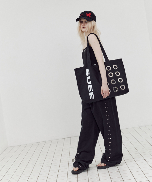 SETUP-EXE(セットアップイーエックスイー)の「BULLET HOLE SHOPPER BAG / BLACK(エコバッグ/サブバッグ・レディース・その他・OS)」の15枚目の写真
