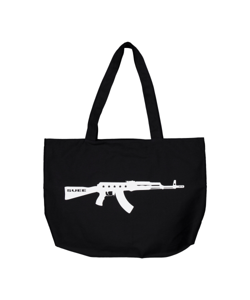 SETUP-EXE(セットアップイーエックスイー)の「BULLET HOLE SHOPPER BAG / BLACK(エコバッグ/サブバッグ・レディース・その他・OS)」の5枚目の写真
