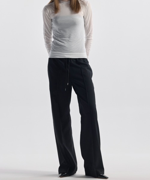 CINOH(チノ)の「TWILL RELAXED PANTS(その他パンツ・レディース・ブラック/グレー/カーキ・38/36)」の5枚目の写真