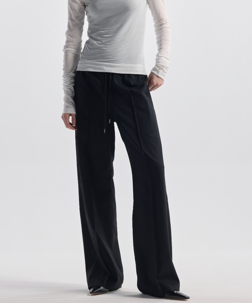 CINOH(チノ)の「TWILL RELAXED PANTS(その他パンツ・レディース・ブラック/グレー/カーキ・38/36)」の6枚目の写真